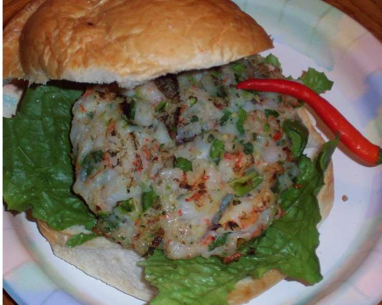 Shrimp Burger Salad
