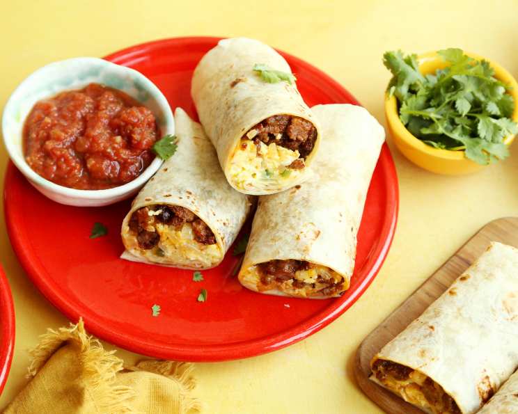 Chorizo Egg And Cheese Wraps Recipe Food