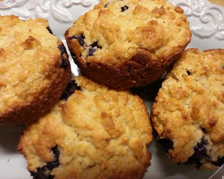 gluten-free blueberry muffins food image