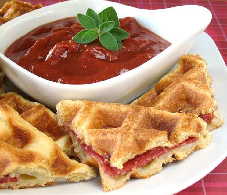 Waffled Pizza Picture