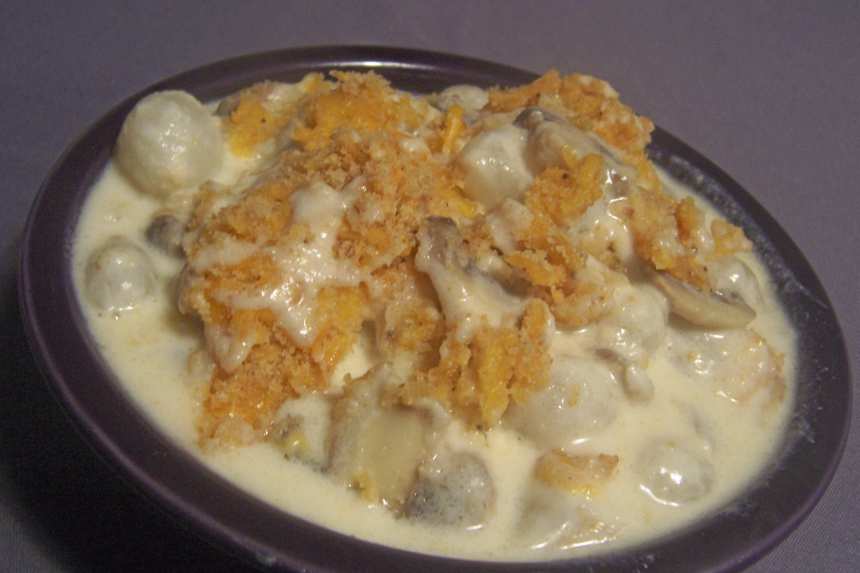 Pearl Onion Mushroom Bake Recipe