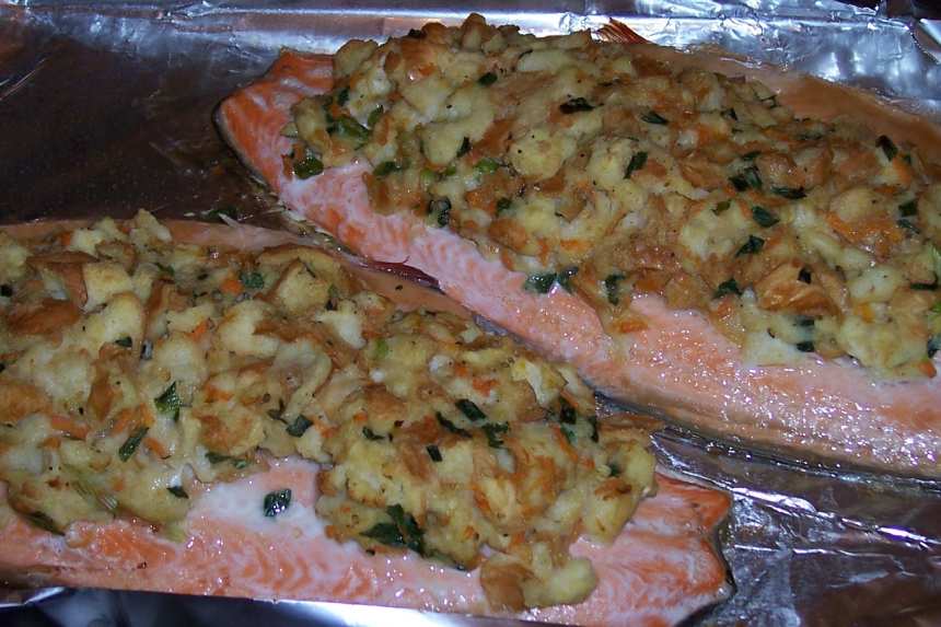 Baked Trout Fillets With Bread Stuffing Recipe - Food.com