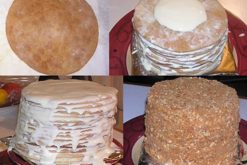 EASY Russian Sour Cream Cake (Smetannik) - Alyona's Cooking