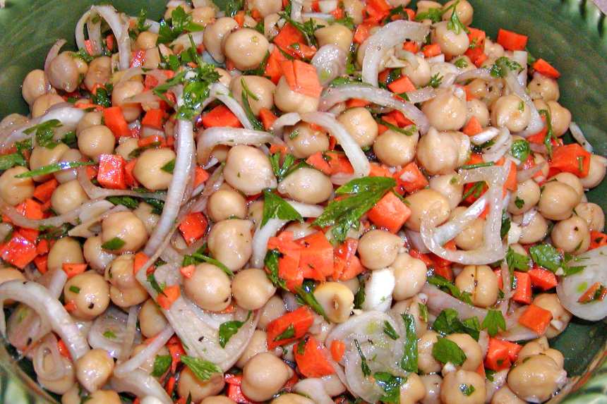Warm Chickpea Salad With Shallots and Red Wine Vinaigrette Recipe ...