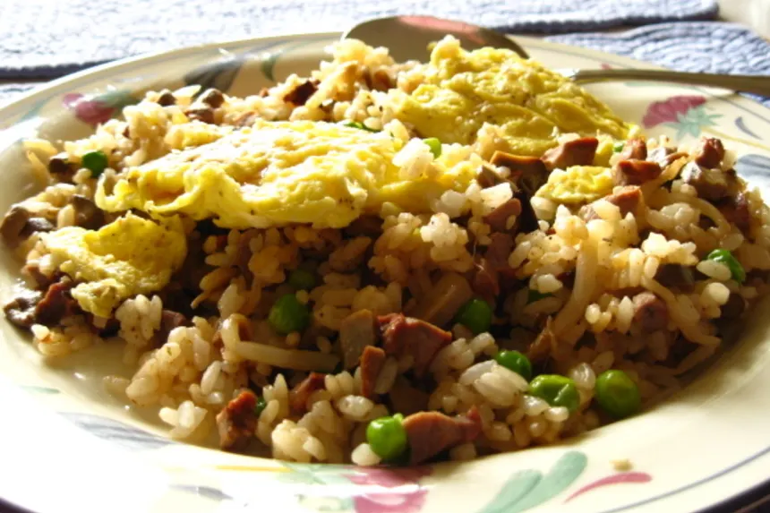 Korean &amp;quot; Oma&amp;quot; Fried Rice With Egg Topping Recipe - Food.com