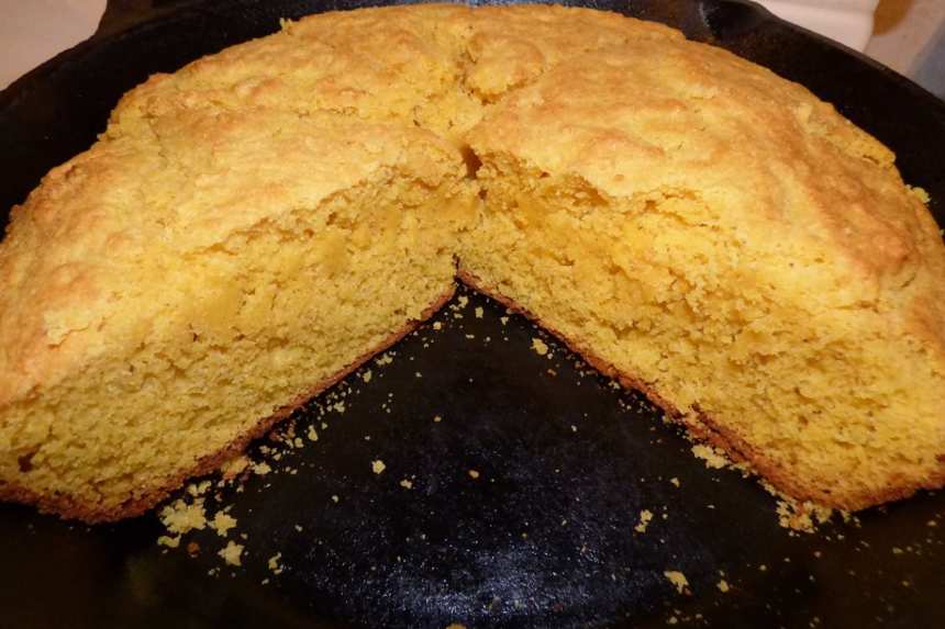 Creamed Corn Grilled Skillet Cornbread with Strawberry Butter : Recipes :  Cooking Channel Recipe