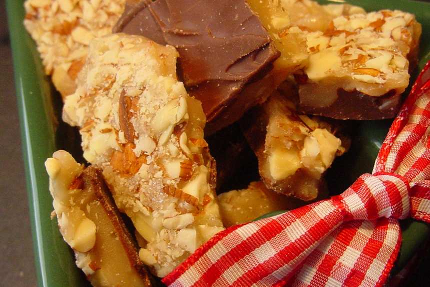 Chocolate Almond Buttercrunch Toffee Recipe