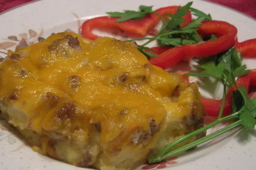 Crouton Sausage Breakfast Bake Recipe 