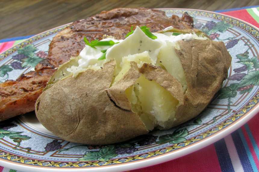 Baked Potatoes With Sour Cream Yoga Mat