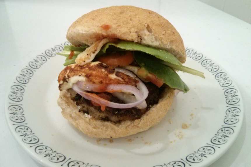 Aussie Lamb Burgers With Goat Cheese and Tomato Relish Recipe
