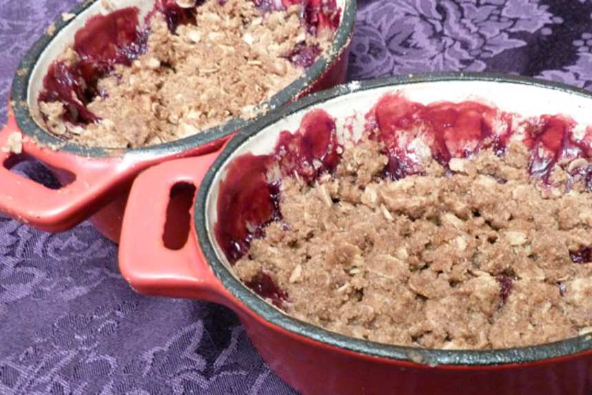 Old Fashioned Apple Crisp - Barefeet in the Kitchen