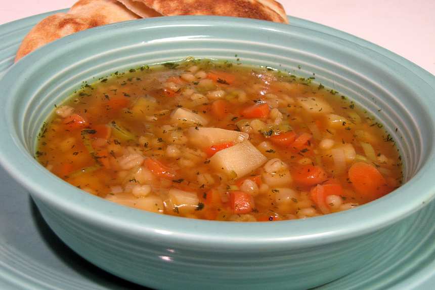 Barley Soup With Root Vegetables Recipe