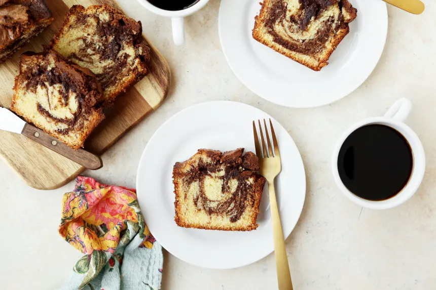 Marble Dry Cake - Dough and Cream