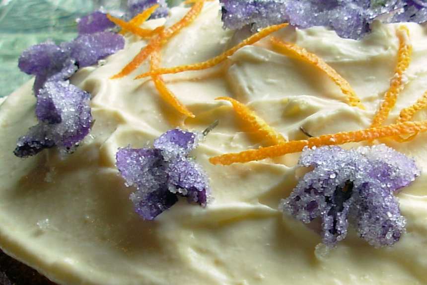 Homemade Crystallised Flowers Violets Recipe
