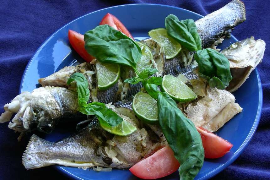 Baked Sea Bass With Herbs and Lime Recipe 