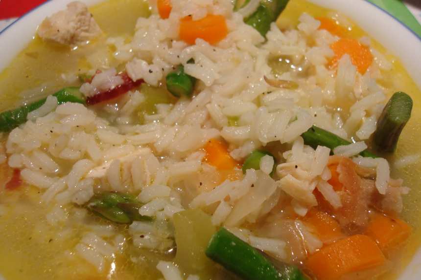 Chicken Soup With Asparagus and Rice Recipe - Food.com