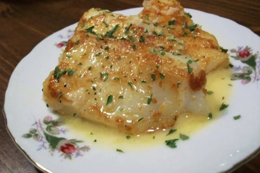 Pan-Fried Fish in Basil Lemon Butter Sauce Recipe