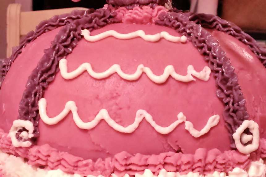 Pink Barbie hearts buttercream cake | Baked by Nataleen