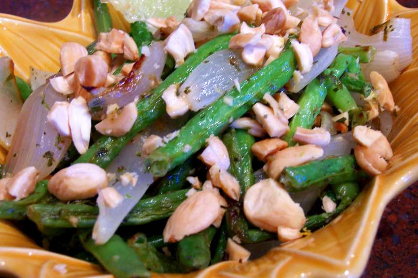 LimeRoasted Green Beans With Marcona Almonds Recipe