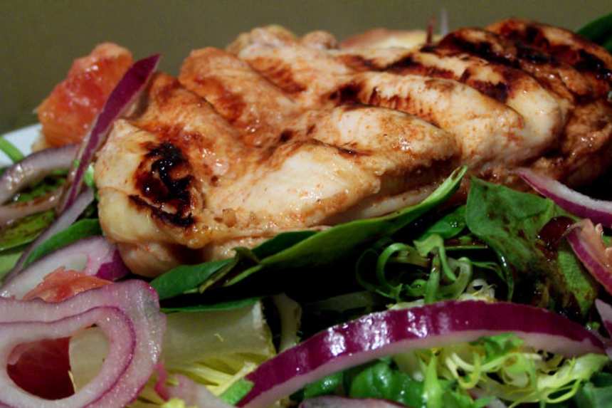 Grilled Chicken Salad With Raspberry Vinaigrette Recipe - Food.com