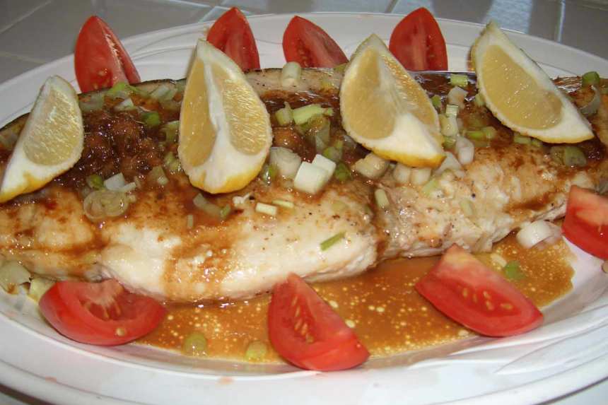 Swordfish With Savory Ginger Soy Sauce Recipe