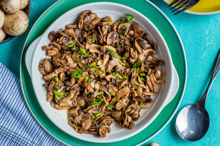 Shallot Garlic Mushroom Recipe - The Mediterranean Dish