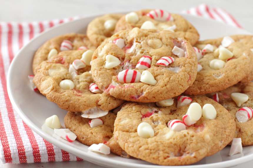 White Chocolate Chip Peppermint Sugar Cookies