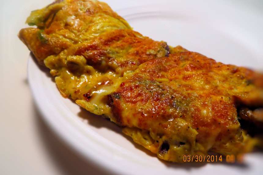 Cilantro, Red Onion and Jalapeno Omelet Recipe
