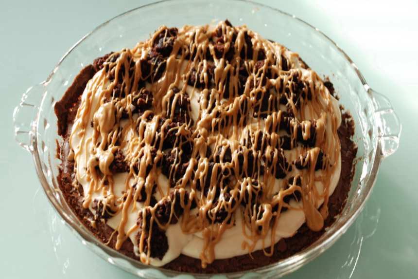 Peanut Butter Brownie Pie Recipe - Food.com