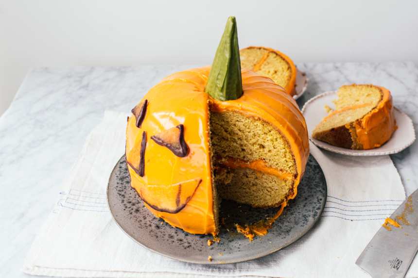 Vegan Gluten Free Pumpkin Coffee Cake (Healthy) - Beaming Baker