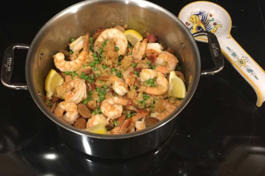 Instant pot paella shrimp sales