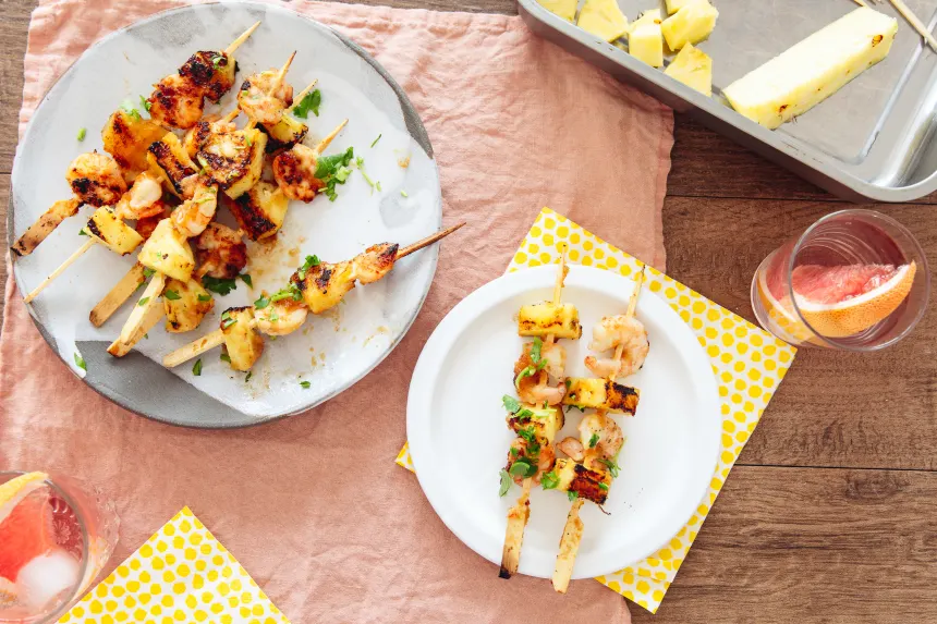 Pineapple-Glazed Shrimp Skewers Recipe - Food.com