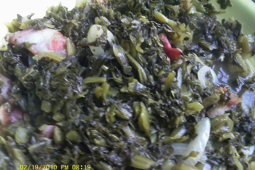 Mustard and turnip greens full of flavor