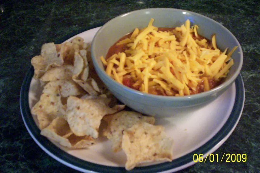 Crock Pot Cheesy Bean Dip