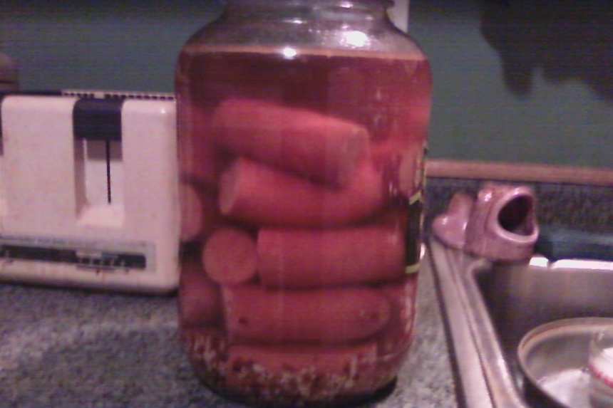 RESERS HOT MAMA PICKLED SAUSAGE