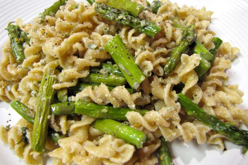 Roasted Asparagus Pasta With Garlic Butter Recipe - Food.com