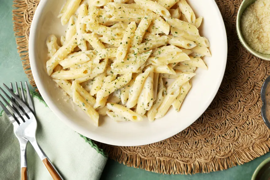 Penne With Melted-Vegetable Sauce Recipe