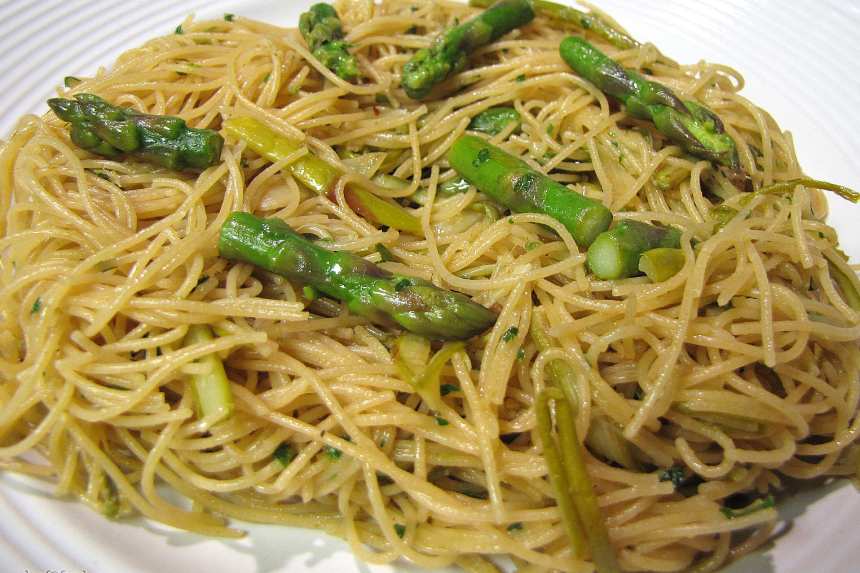 Spring Asparagus Angel Hair Pasta Recipe