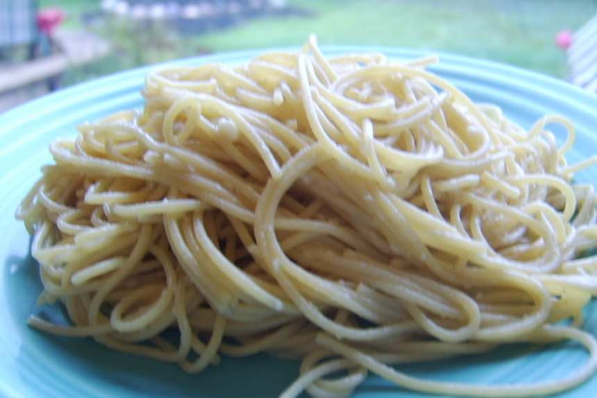 Home made Angel hair Pasta 