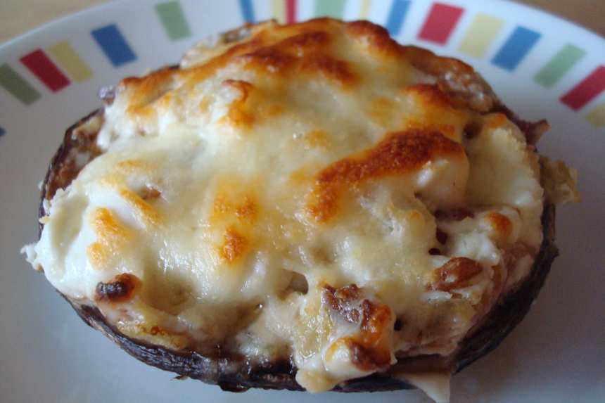 Bacon and Cheese Stuffed Portobello Mushrooms Recipe - Food.com