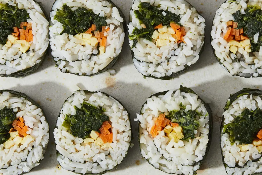 Kimbap: Korean Rice Rolls - Kinda Sorta Simple