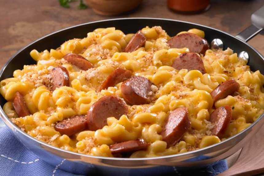 Johnsonville Skillet Mac & Cheese & Kielbasa Recipe