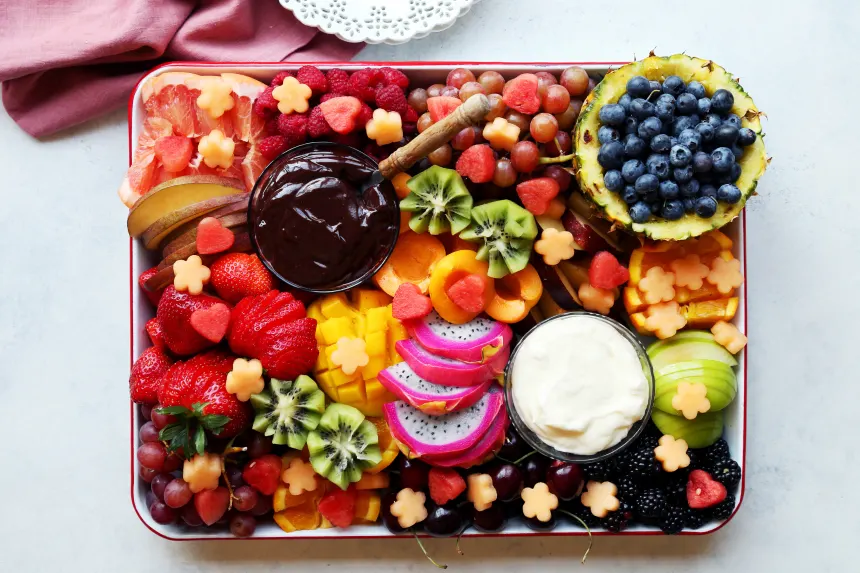 What is on shop a fruit tray