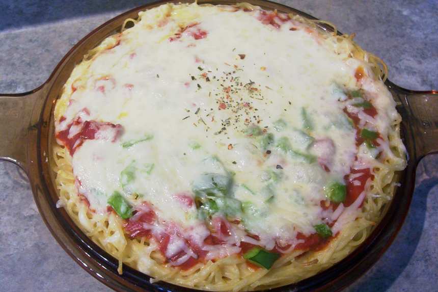 Spaghetti Pizza Pie Recipe - Food.com