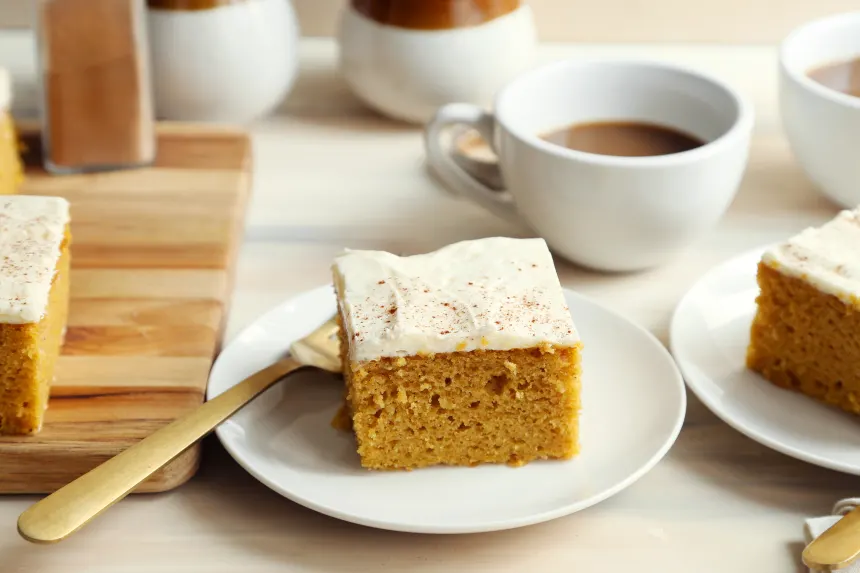 Vegan Pumpkin Cake Bars