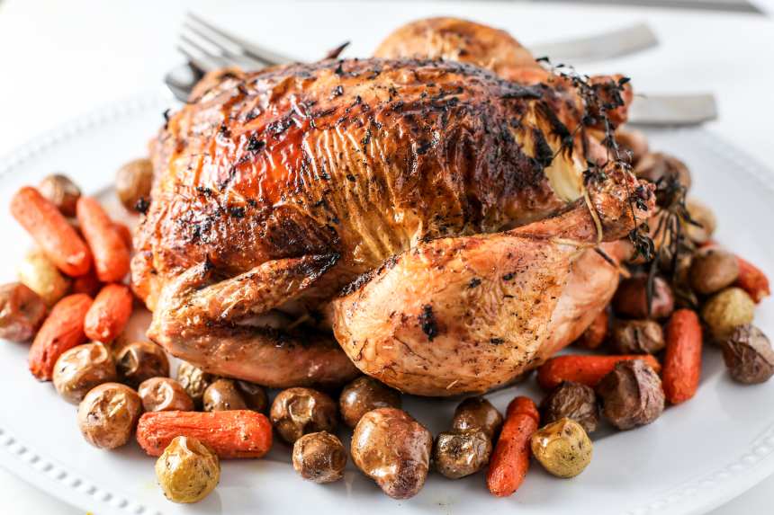 Rotisserie Style Roast Chicken - Family Food on the Table