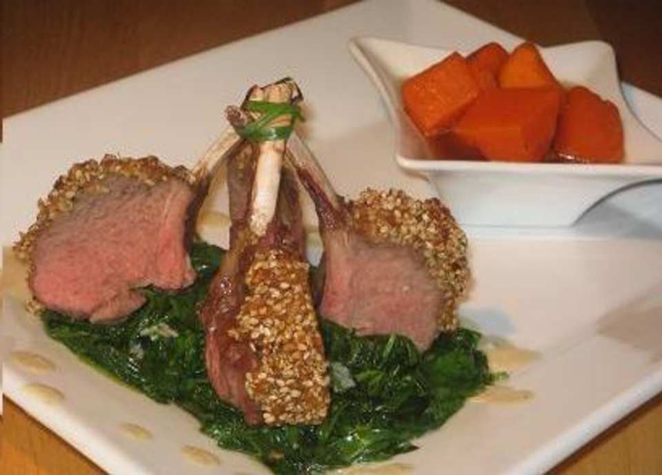 Asian Racks of Lamb With Sesame Sauce Recipe - Food.com