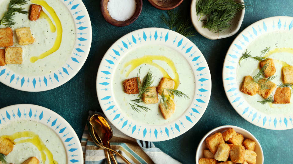 Chilled Cream of Cucumber Soup