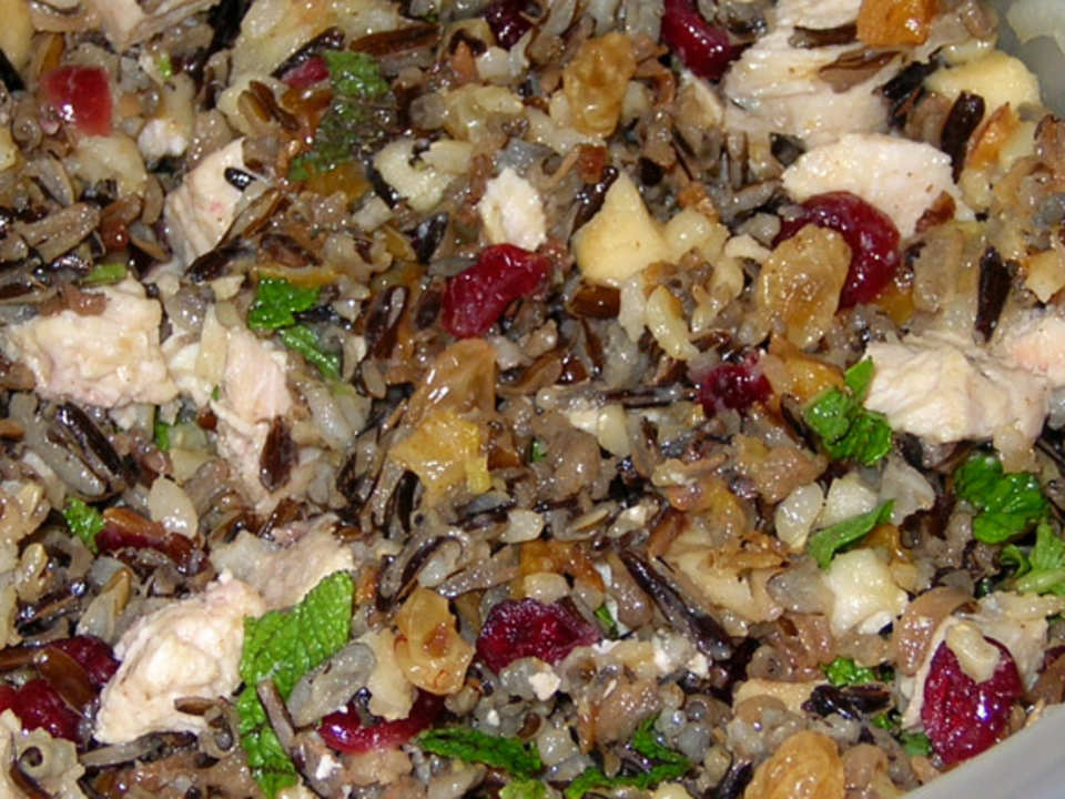 Wild Rice Salad With Mustard Honey Dressing Recipe - Food.com
