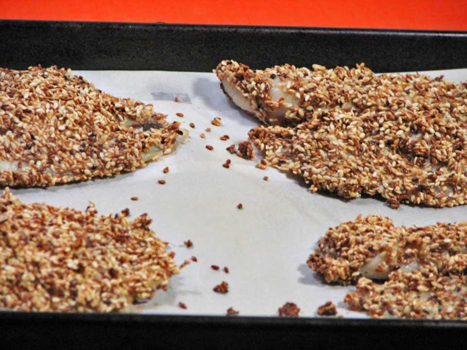 Sesame-Crusted Fish Recipe - Food.com